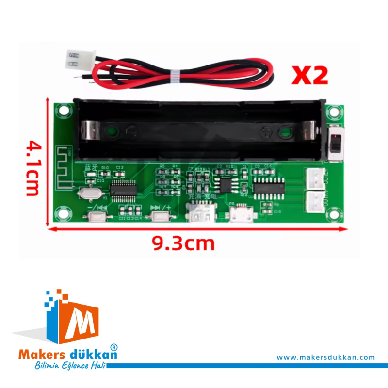 XH-A153 18650 Lityum Pil Soketli Bluetooth MP3 Modül