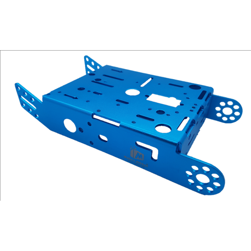 MakerBot Çok Amaçlı Alüminyum 2WD Robot Gövdesi - Mavi